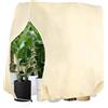 alouweekuky Cappuccio Protezione Piante Inverno 250 X 360 cm, Traspirante 80 g/m² Telo per Piante Inverno Antigelo con Cerniera e Coulisse, Telo Copri Piante Antigelo Adatto per Le Palme