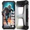 LMHTRADE Telefono 6.79 2.4K Display 24GB 512GB Telefono cellulare 23800mAh 120W Android 14 8849 Tank 2 PRO