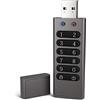 ESUSO Chiavetta USB sicura, 32 GB crittografata Chiavetta USB Hardware Password Memory Stick con tastiera U Disk Flash