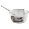 Baldassare Agnelli Pentole Agnelli Linea Family Cooking Alluminio Casseruola Conica con Un Manico e Becco, Argento, 22 cm