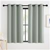KGORGE Tende per Interni Corte 2 Pezzi L 90 x A 120 CM Curtains per Finestre Piccole Oscurante con Anelli per Cucina Tenda Cameretta Bambini Moderne, Verde Salvia