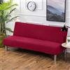 PETCUTE Copridivano letto senza braccioli elasticizzati copridivano senza braccioli 3 posti 2 posti Vino rosso