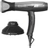 Parlux Elysium® Asciugacapelli con diffusore Magic Compact, Digitale, Professionale, Ioni negativi. 2300 W. 9 combinazioni di Velocità e Temperatura, Cavo girevole, Potente, Leggero, Titanio