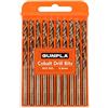 Gunpla Set Punte Trapano Professionali in Cobalto M35 HSS-CO 10 Pezzi 6mm per Metallo, Acciaio inossidabile, Alluminio, Legno, Ferro, Accessorio per Trapani