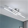 Comely Plafoniera LED Soffitto 18W, Moderno Lampadario 6500K Bianco Freddo | 3 Luce Lampada da Soffitto LED, Lampadario LED Moderno per Camera da Letto Corridoio Sala da Pranzo Ufficio Scala