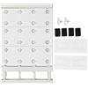 HERCHR scaffale in tensione con aste estensibili per armadio, Estensibile Telescopici Scaffal per Camera da Letto Bagno Cucina, Multifunzionale (38-60cm)