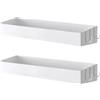 Rieoany Mensola Bagno Doccia Autoadesiva, Porta Shampoo Senza Foratura, 40x11x6 cm, Carico 5 kg, Bianco, Adatto Cucina, Bagno