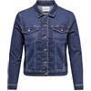 ONLY Carmakoma Giacca da donna Carwespa Ls Dbd DNM, Denim blu scuro, Numeric_46, Blu jeans scuro, numeric_46