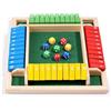 ZHITENG Shut The Box, Gioco da Tavolo in Legno con 8 Dadi Gioco di Dadi in Legno per 2-4 Giocatori Classico Giocatori Giochi da Tavolo Giochi di Matematica, per Classe Familiare o Bar (Multicolore)