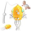 KutaKuta Electric Dancing Octopus Toy, 2 Modalità (Danza & Gattona) Pulpo Elettrico Danzante Giocattolo con LED e Musica e Canna Pesca, Polpo Danzante Elettrico con Evitamento Automatico per Bambini