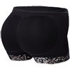 Everbellus Dona Mutande Imbottite Boxer Push Up Glutei Nero Large
