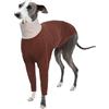 PUMYPOREITY Cappottino Piccolo Levriero Italiano, Felpa Levriero Cappottino Whippet Cappotto Levriero Abbigliamento Piccoli Levrieri Italiano con Collo Alto(Marrone, S)