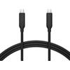 Amazon Basics Cavo di ricarica da USB-C a USB-C 4, 40 Gbps, video 8K, 240 W, cert. USB-IF, compatibile con Thunderbolt 4/3, per iPhone 16/15, iPad, Samsung Galaxy, tablet, laptop, 1 m, nero