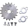 Trkimal Pignone Catena Anteriore Moto Per 50cc 70cc 90cc 110cc 125cc Dirt Pit Bike Mini Bike TaoTao Roketa Coolster Sunl Lifan Loncin ATV Quad 4 ruote ciclomotori(420-18T, 17mm)