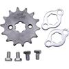 Trkimal Pignone Catena Anteriore Moto Per 50cc 70cc 90cc 110cc 125cc Dirt Pit Bike Mini Bike TaoTao Roketa Coolster Sunl Lifan Loncin ATV Quad 4 ruote ciclomotori(420-14T, 17mm)