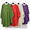 Holyart Casula 100% Poliestere 4 croci stilizzate, Verde