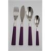 Pintinox Set 24 posate Cuir Viola, Acciaio Inox Nichel free, Scatola regalo