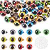 PH PandaHall 70pz Occhi di Sicurezza 15mm Occhi di Gatto 7 colori Occhi In Resina Artigianale Occhi All'Uncinetto Occhi Amigurumi con Rondelle per Pupazzi di Peluche Animali di Peluche Realizzazione