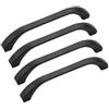BOZONLI Maniglie per Mobili da Cucina, 4 Pezzi Maniglia in Lega di Zinco per Armadio da Cucina Guardaroba, Distanza Fori 96 mm (Nero)