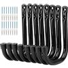 pipabiba Ganci a J resistenti per garage, organizer per capannoni, attrezzi da giardino, attrezzature sportive da palestra, carico massimo 20 kg (14 cm x 10,5 cm)