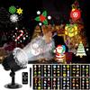ROVLAK Proiettore Natale Halloween Esterno, Proiettore Luci Natale con 12 HD Diapositive e Telecomando, Proiettore Fiocchi Neve Impermeabile IP65 per Ringraziamento Pasqua Compleanno