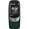 Nokia 6310 2024 Green, Telefono cellulare 2G, Dual Sim, Design Iconico, Display 2.8'', Fotocamera VGA, Batteria Lunga Durata, Memoria espandibile, Bluetooth 5.0, Radio FM Wireless