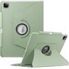 Fintie Custodia rotante per iPad Pro 12,9 6a generazione 2022-360 gradi girevole con portamatite, auto sleep/wake, adatta anche per iPad Pro 12,9 5a/4a/3a generazione, verde salvia