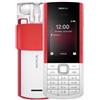Nokia 5710 XA - Telefono Cellulare 4G, auricolari wireless integrati, Display 2.4, Fotocamera, Bluetooth, Radio FM Wireless e lettore mp3, tasti lettore audio dedicati, White, Dual Sim, Italia