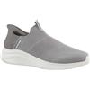 Skechers Ultra Flex 3.0 Smooth Step - Mocassini da Uomo Senza Lacci, Grigio, 11.5 Wide