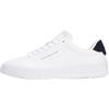 Tommy Hilfiger TH Court Lth Detail Ess Fm0fm05367, Sneaker Uomo, White (White/Desert Sky), 42 EU
