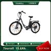 Touroll Bici da città elettrica 25 km/h, batteria rimovibile da 15,6 Ah, portata 90 km, coppia 45 N.M, pneumatici da 26" Freno a disco meccanico e freno elettronico - Touroll City Bike 15.6Ah