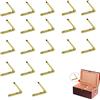 lemgyiamz Cerniere Testa In Acciaio Inox - Mini Piccole Finestra Armadio Connettori Della Porta Barile D'ottone Nascosto Mobilia Scatola Di Gioielli Diy Regalo Legno Miniatura D'oro, 20 Pezzi 30 * 30mm