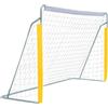 FUNJEPE Porta da calcio portatile da 2,4 m in acciaio, per attività all'aperto, giardino, allenamento, con rete da calcio antimuffa e borsa nera per il trasporto, 240 cm