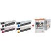 KYOCERA ORIGINALE Kyocera Value Pack nero / ciano / magenta / giallo / Bianco TK-8525 MCVP 01 + Prindo Universal Papier 2500 Blatt ~90000 Seiten mod. TK-8525 MCVP 01 + Prindo Universal Papier 2500 Blatt EAN 2200000053725