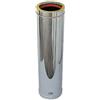 Tubo Acciaio Doppia Parete Coibentato Inox AISI 316L 304L Lunghezza 500 mm D. 100-150 mm 0,5 mm