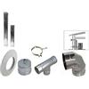 Generico - Kit scarico fumi stufa a pellet acciao inox 250 cm diametro 80