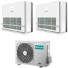 Hisense - Condizionatore con inverter dual split Console Hisense AKT35 12000+12000 Btu R32 in A++