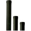 Generico - Tubo per stufa a pellet nero da 1 mt 100 cm 8x100 in acciaio d 80 spessore 1,2 mm Norma Cee