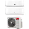 Maxa - Condizionatore dual split con inverter Maxa Pluma 9000+9000 FD2M53R in A++