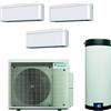 Daikin - Daikin multi+ sistema di raffrescamento, riscaldamento e acs da 120 L, trial split esterna da 5,2 kw e interne Stylish 9+9+12