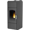 Laminox - Stufa a pellet idro Laminox Victoria Idro Lux 28 kW antracite in A+ WiFi ready