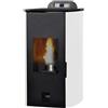 Laminox - Stufa a pellet idro Laminox Flora Idro 13 kW bianca in A+ WiFi ready