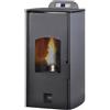 Laminox - Stufa a pellet idro Laminox Flora Idro 13 kW antracite in A+ WiFi ready