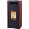Laminox - Stufa a pellet ad aria Laminox Ada Air 6 kW bordeaux in classe A+ WiFi ready