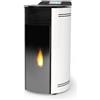 Laminox - Stufa a pellet ad aria Laminox Jessica Air 11 da 12 kW bianca in A+ WiFi ready