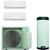 Daikin - Daikin multi+ sistema di raffrescamento, riscaldamento e acs da 120 L, dual split esterna da 5,2 kw e interne Perfera 9+12