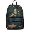Invicta Zaino Scuola - OLLIE GREEN CAMOUFLAGE - Zaino Mono Scomparto, Verde Militare - Tasca Porta PC, Tasche Porta Borraccia - Zaino Viaggio, Zaino Università - Tessuto 100% Eco GRS
