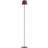 V-TAC VT-7544 Lampada da terra piantana led touch dimmerabile in alluminio corpo corten altezza regolabile 50cm-130cm ricarica USB - sku 7008