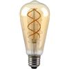 V-TAC VT-2065 Lampadina LED dimmerabile 4.8W E27 ST64 filamento effetto ambrato vintage luce bianco caldo 1800K - 217416