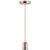 V-TAC VT-7448 Lampadario led E27 Portalampada in alluminio cromato a specchio colore rosa dorato Vintage sku 3777